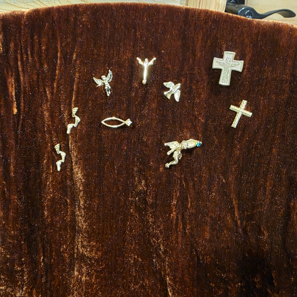 Gold Toned Religious Pins Collection ( FIVE FOR TEN DOLLAR)